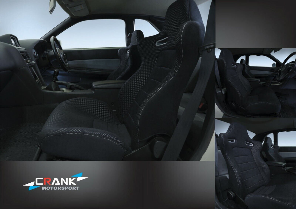 2x Crank Motorsport Nissan Skyline R34 GTR Vspec II Series 2 Style Seats – ADR Approved