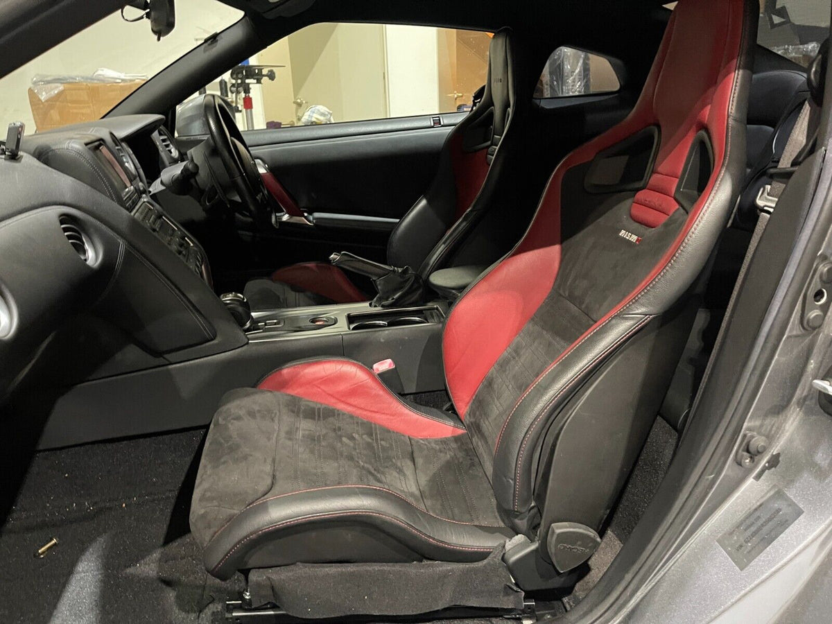 2x Crank Motorsport R35 GTR Pair Superlow Seat Rails – Recaro CS / Nismo Compatible