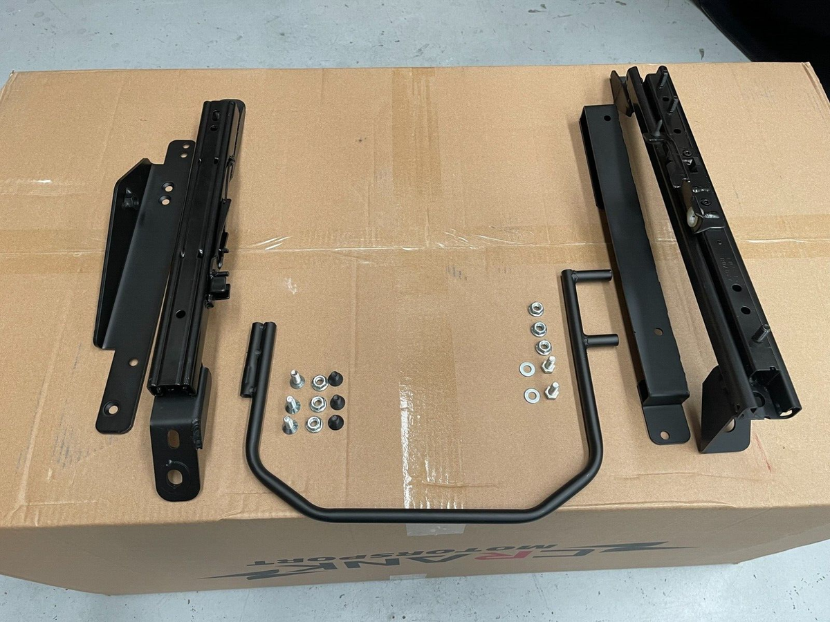 2x Crank Motorsport R35 GTR Pair Superlow Seat Rails – Recaro CS / Nismo Compatible