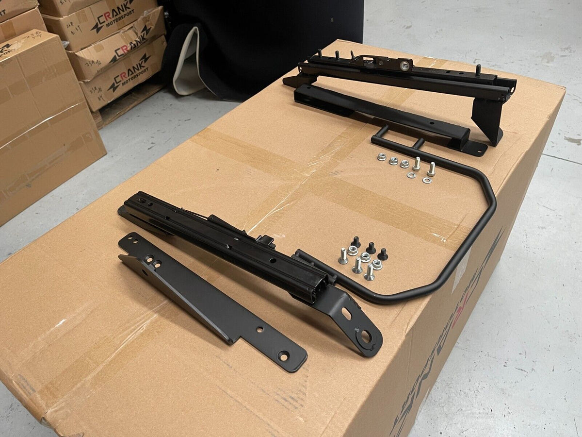 2x Crank Motorsport R35 GTR Pair Superlow Seat Rails – Recaro CS / Nismo Compatible