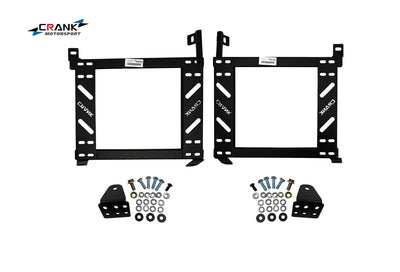 2x Crank Motorsport Subaru Impreza GE / GV / GH / GR / GK / GT Seat Adapter Rail – BRIDE / RECARO Compatible (2008–2015)