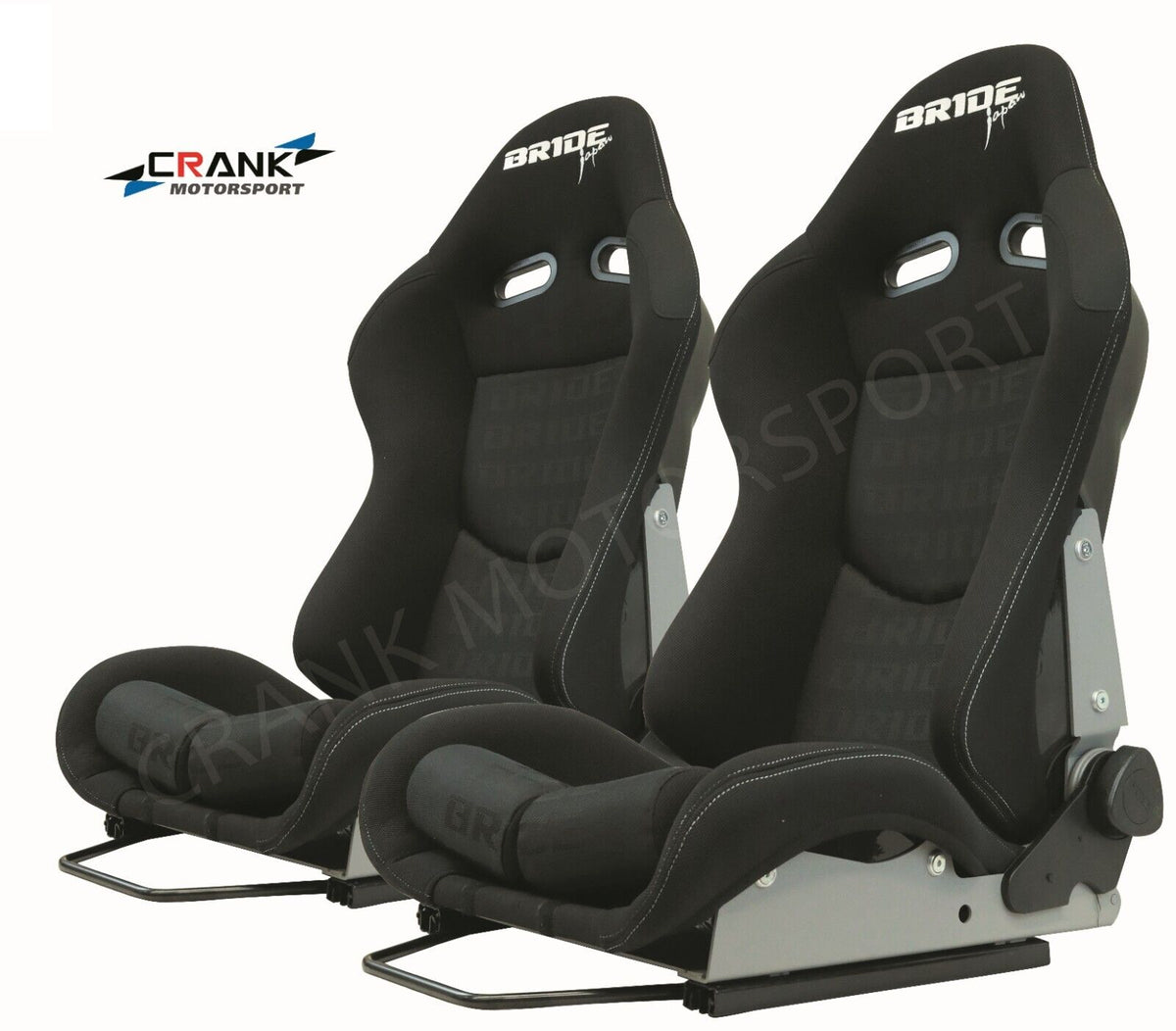 2x Bride Stradia Black Fiberglass Recliner Seats – ADR Approved, AU Stock