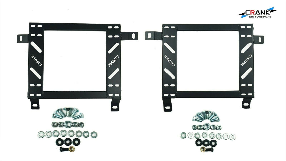 2x Crank Motorsport Mitsubishi Lancer Evolution 4–6 Seat Adapter Rail – BRIDE / RECARO / SPARCO Compatible