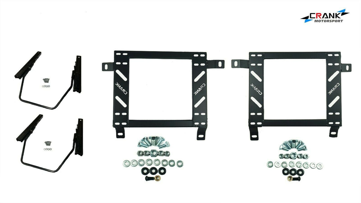 2x Crank Motorsport Mitsubishi Lancer Evolution 4–6 Seat Adapter Rail – BRIDE / RECARO / SPARCO Compatible
