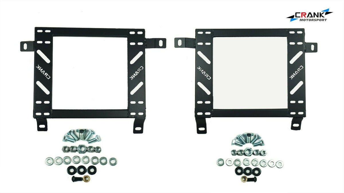 2x Crank Motorsport Mitsubishi Lancer Evolution 7, 8, 9 Seat Adapter Rail – Suit BRIDE RECARO SPARCO