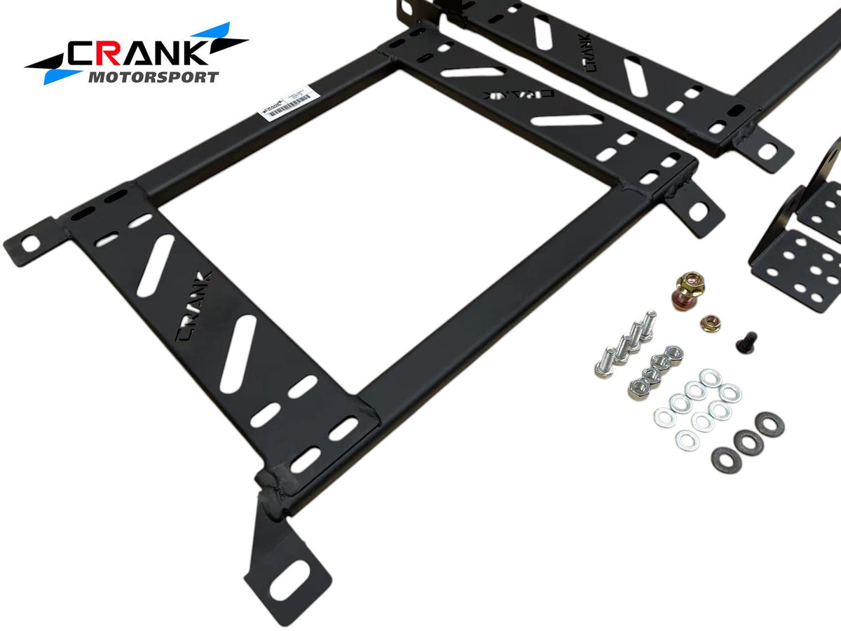 1x Crank Motorsport Seat Rail Adapter Bracket – BMW E81 E82 E87 E90 E91 E92 E93 E60 E61 RECARO SPARCO