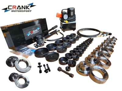 Crank Motorsport 56 Pcs Dimple Die + Electric Hydraulic Kit – 16–114 mm Cut, 1/2–2-1/2  in RADIUS