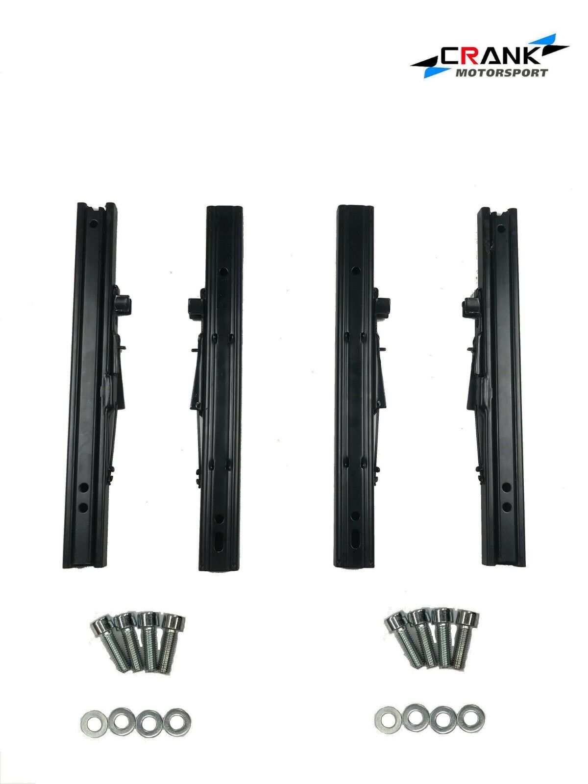 Crank Motorsport Heavy Duty Universal Seat Slider Rails – BRIDE / RECARO / SPARCO Compatible – Racing Seat Sliders