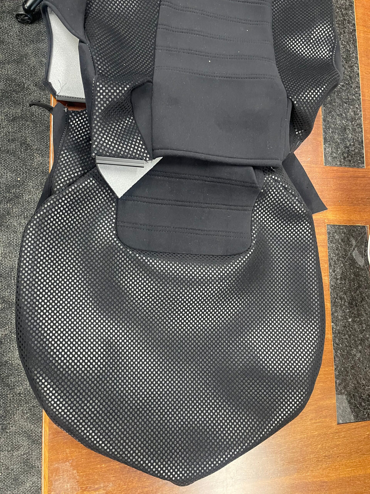 1x Crank Motorsport Nissan Skyline R32-R33 GTR Vspec II Style Black Front Seat Replacement Skin