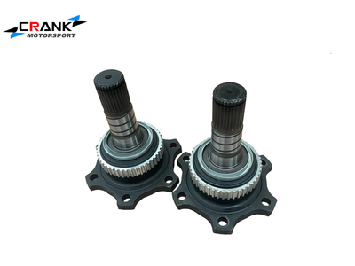 2200HP Rated R200 Billet Stub Axles – 30 Spline Equal Length (Nismo 1.5 & 2-Way LSD Compatible)