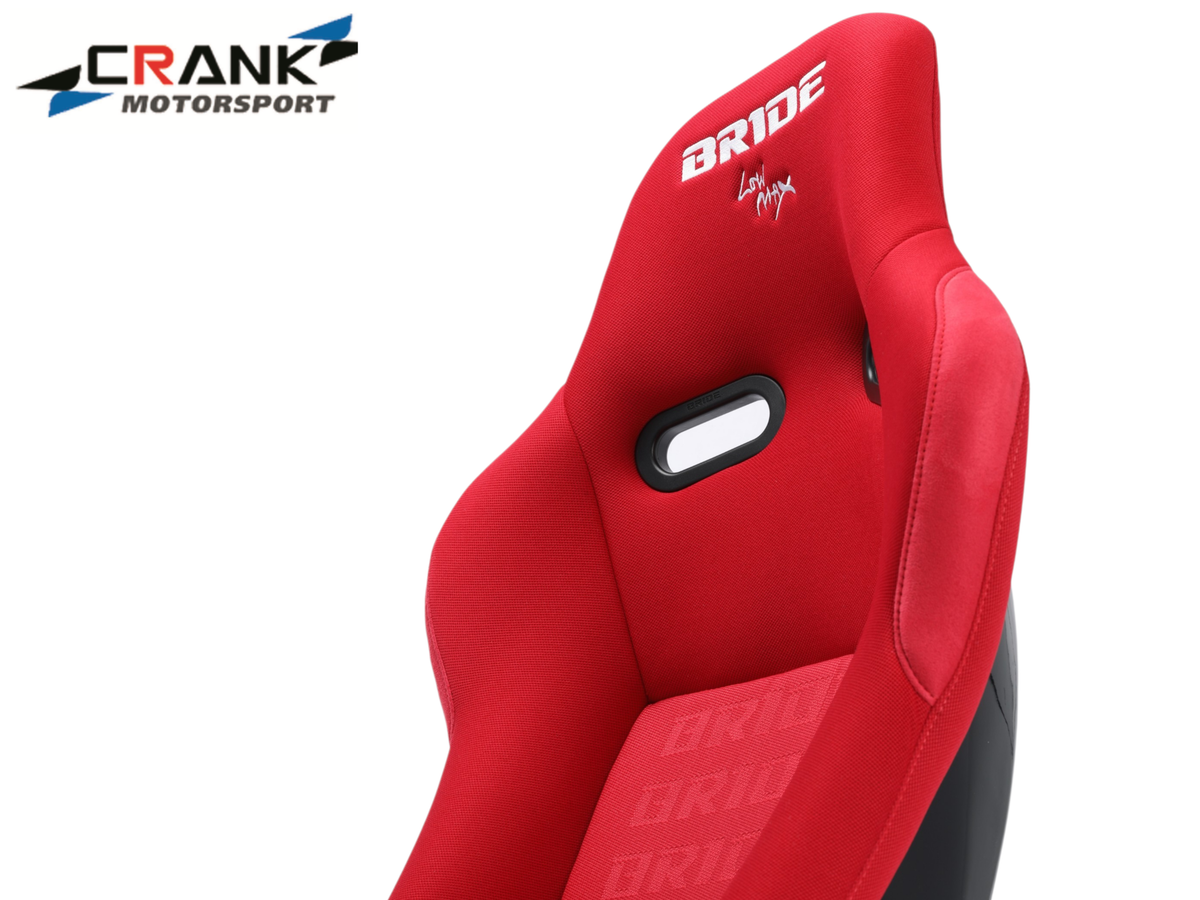 2x Bride VIOS II Style Fixed Back Racing Seats – Red Fibreglass Low Max