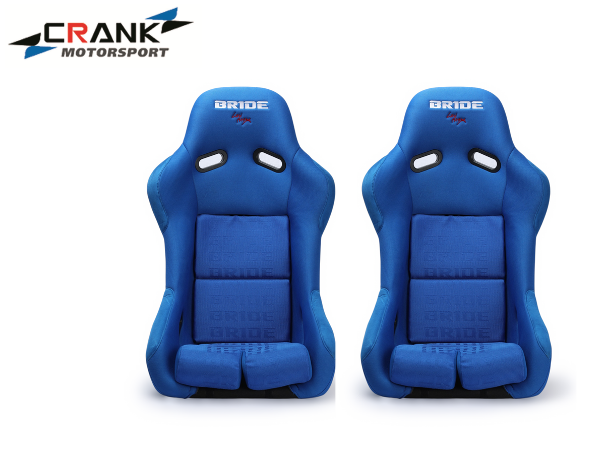 2x Bride VIOS II Style Fixed Back Racing Seats – Red Fibreglass Low Max