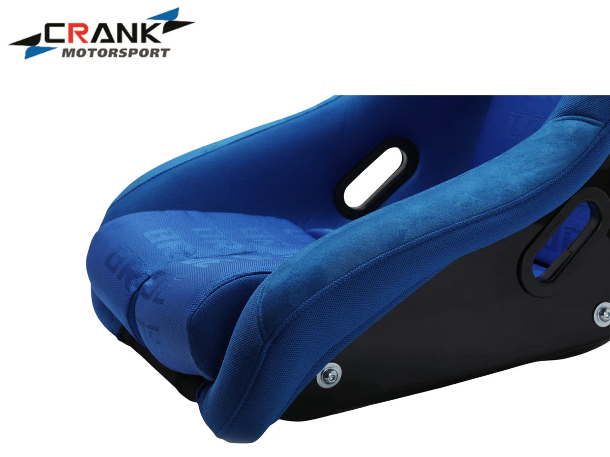 1x Bride VIOS II Style Fixed Back Racing Seats – Blue Fibreglass Low Max
